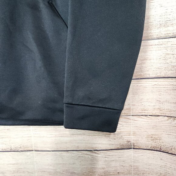 Men's Nike Black Dri-fit Swoosh Hoodie Size Medium Pockets Hood Logo - Picture 4 of 15